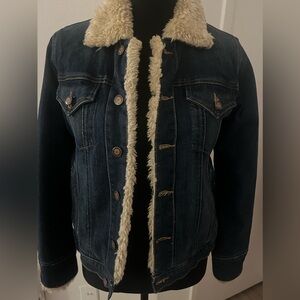 Vintage and very rare Earl Jean Denim Jacket with Sherpa lining
